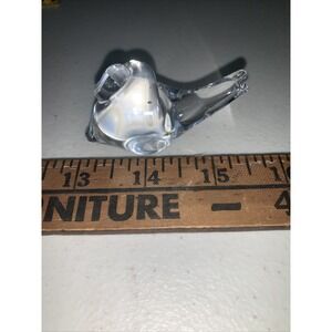 Small handmade Sweden Snail Crystal Glass paperweight- Maleras MCM